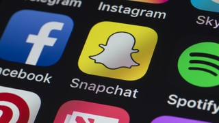 Snapchat-App auf einem Smartphone