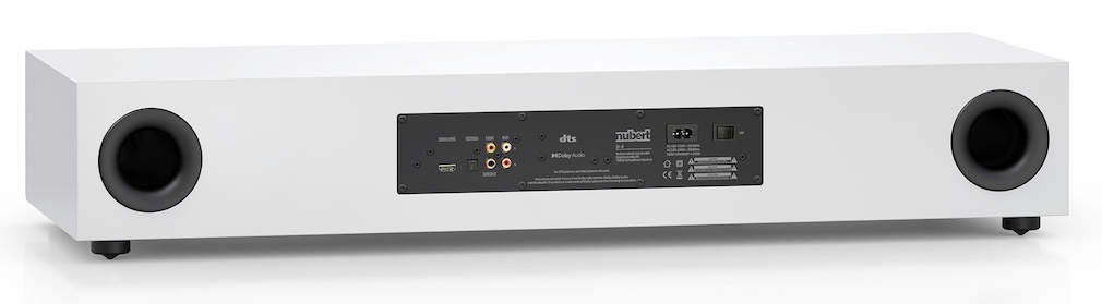 Mit HDMI, einem Stereo-Eingang sowie einem optischen und einem koaxialen Digitaleingang lässt sich der Nubert nuPro AS-3500 praktisch an jeden Fernseher anschließen.