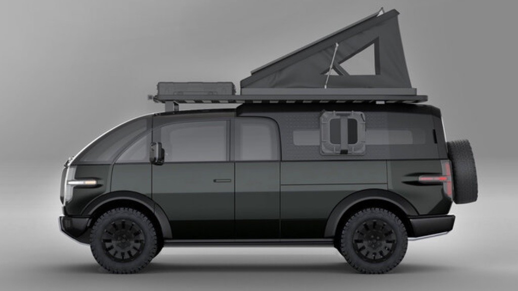 Futuristisches Design Canoo Enthullt E Pick Up Computer Bild