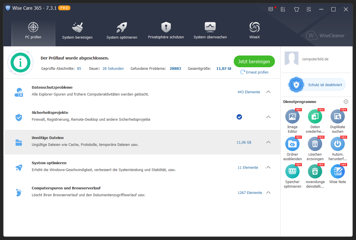 Wise Care 365 Pro – Kostenlose Vollversion