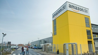 Ein Logistikzentrum von Amazon 