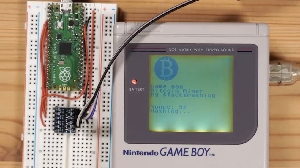 Game Boy: Bitcoin-Mining