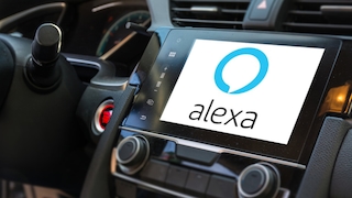 Screen mit Alexa im Auto