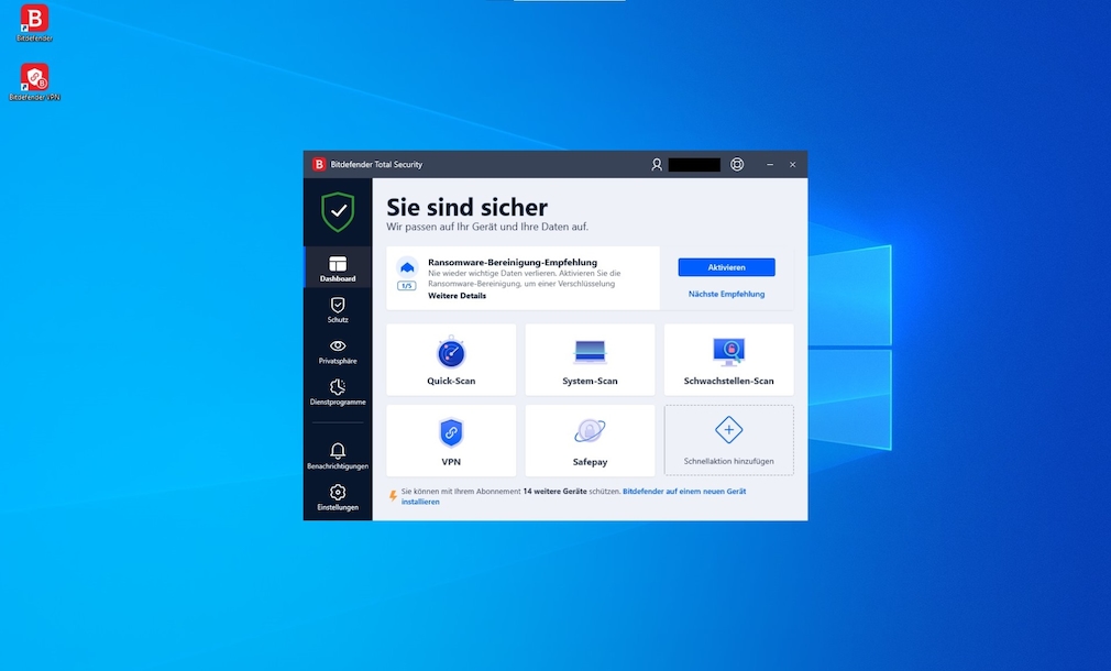 Bitdefender Premium Security: Antivirus-Software im Test - COMPUTER BILD