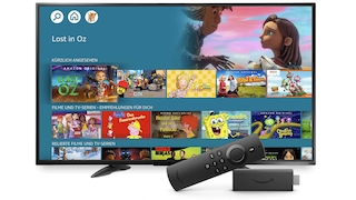 Amazon-Kinder-Profil auf einem Fernseher.