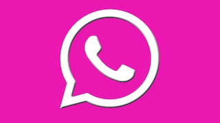 WhatsApp-Logo: Pink