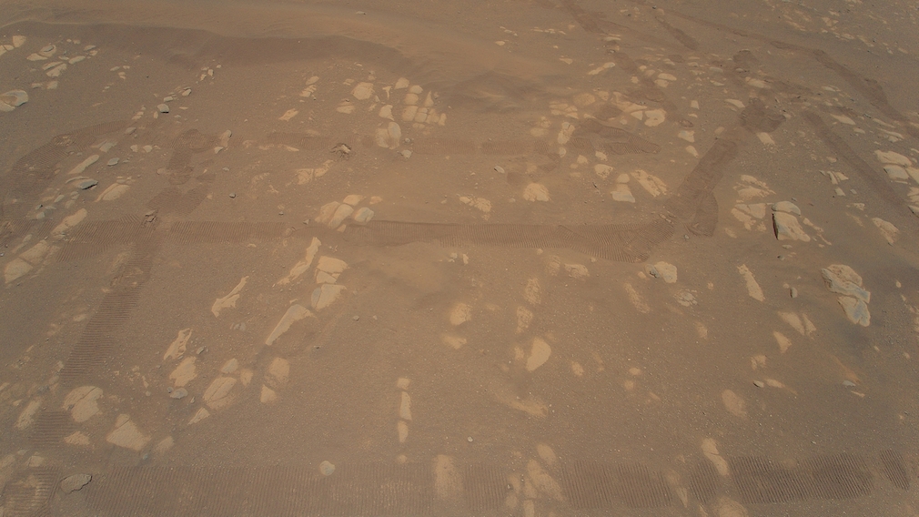 Mars-Oberfläche aus der Vogelperspektive
