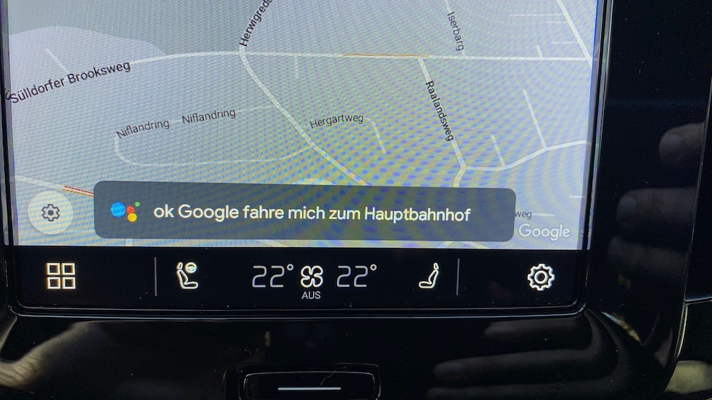 Google Assistant im Volvo XC40