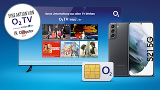 Jubiläumsgewinnspiel: O2 TV, Samsung Galaxy S21 + O2 Unlimited 5G-Tarif gewinnen
