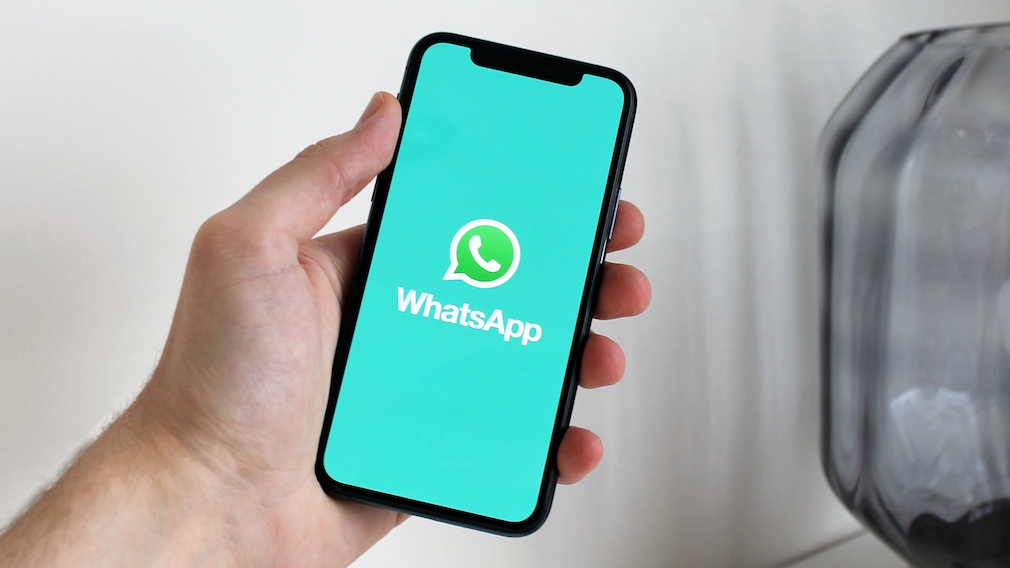 Smartphone mit WhatsApp-Logo