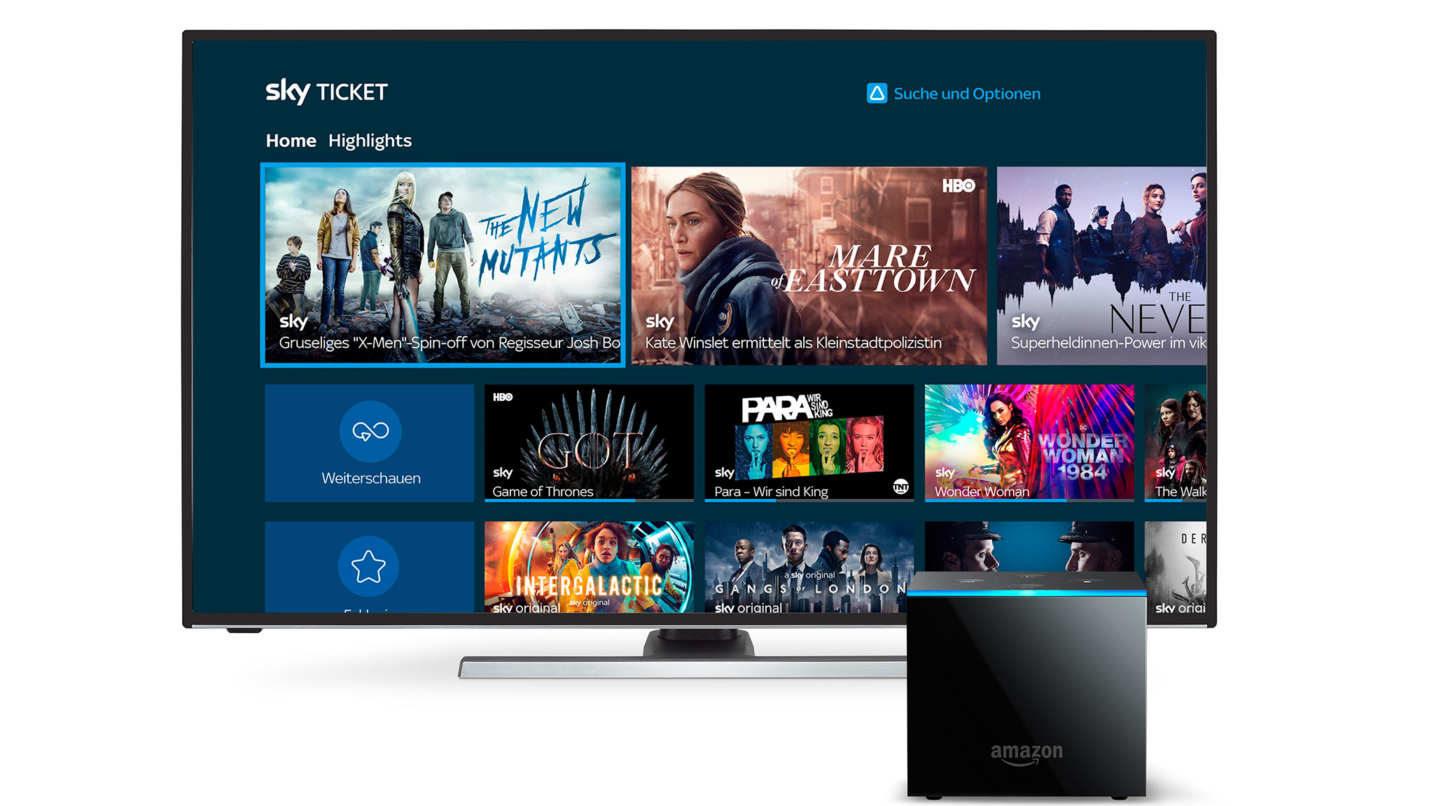 Amazon Fire TV Sky Ticket kommt auf weitere Geräte