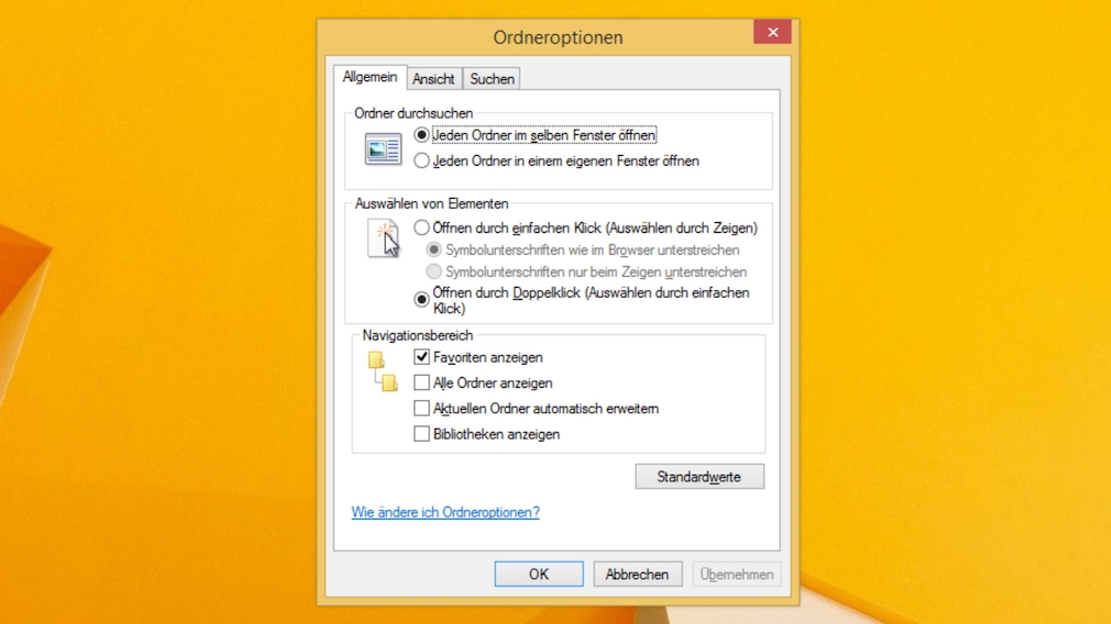Windows 7/8/10: Ordneroptionen aufrufen und konfigurieren – 10 Tipps Die Ordneroptionen wirken sich nicht nur auf Ordner und den Explorer, sondern auch auf den Desktop und Dateien aus: Daher leistet dieses Tool mehr, als der Name verspricht. 