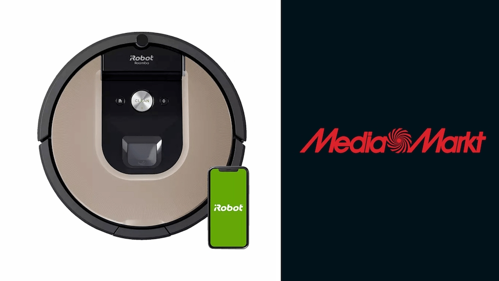 iRobot Roomba 976 neben Media-Markt-Logo