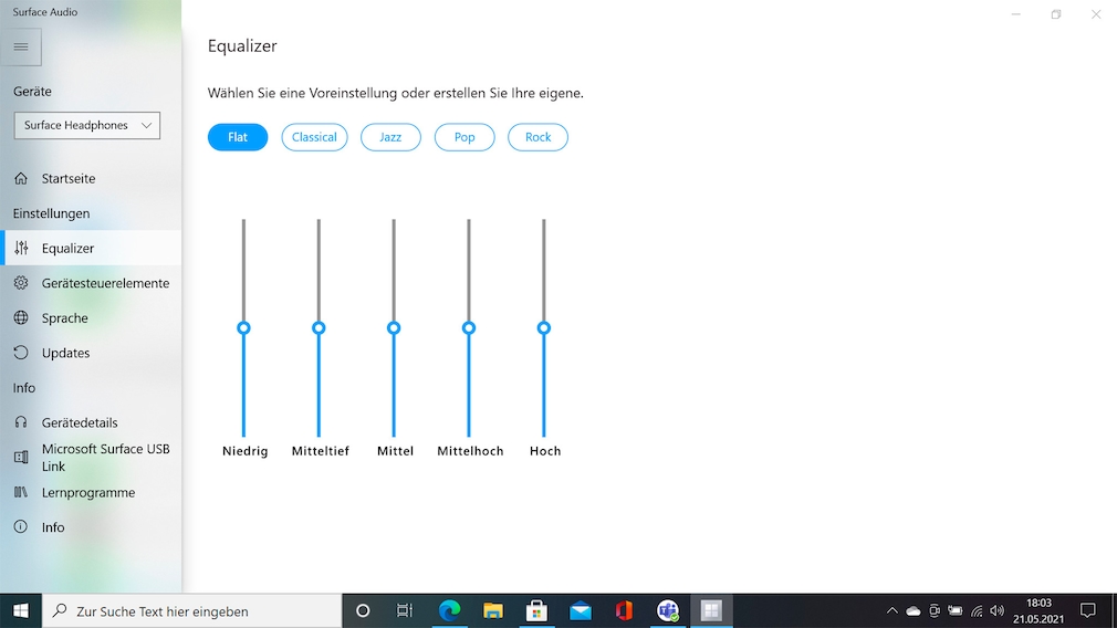 Microsoft Surface Headphones 2+ im Test: Surface Audio App