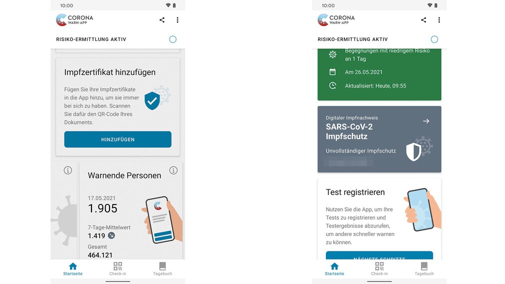 Corona-Warn-App: Erste Bilder zur Impfpass-Funktion ...