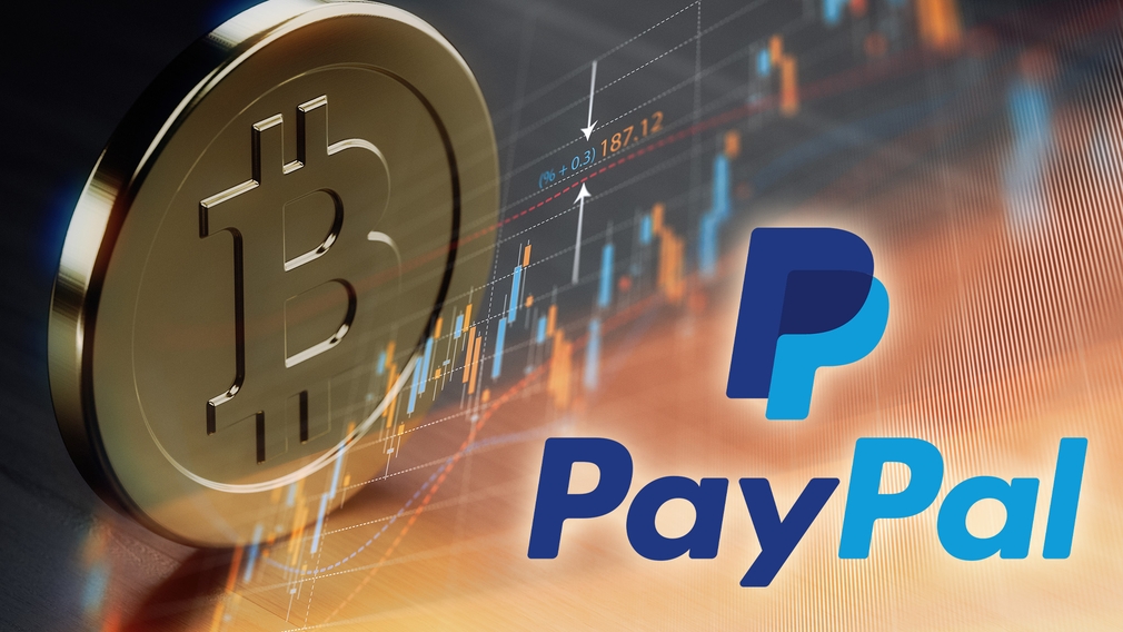 Bitcoin, PayPal-Logo