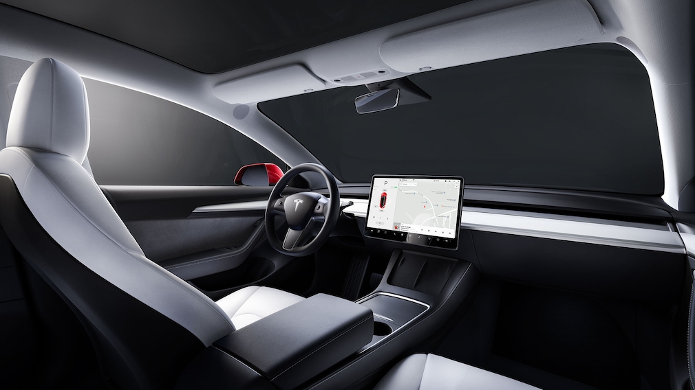 Innenraum des Tesla Model 3 