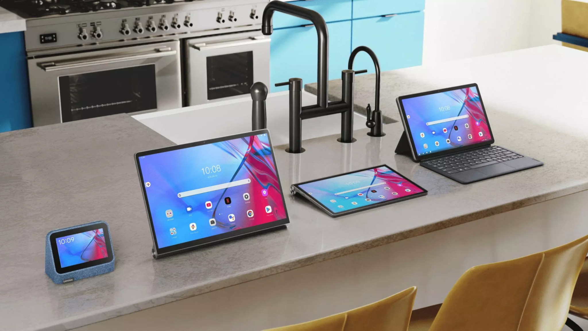 Lenovo: se proporcionaron Yoga Tab 13 y cuatro tabletas