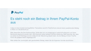 PayPal Mahnung