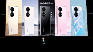Richard Yu zeigt die neue P50-Serie von Huawei