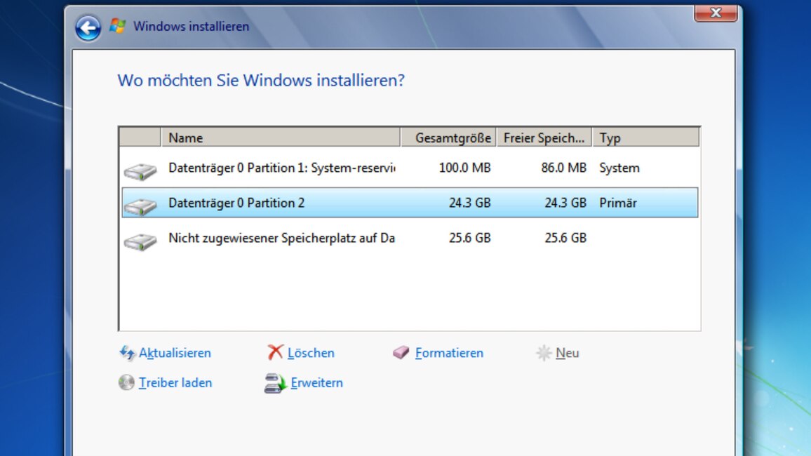 So funktioniert die Partitionierung unter Windows