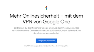 Google One: VPN-Dienst jetzt auch in Deutschland