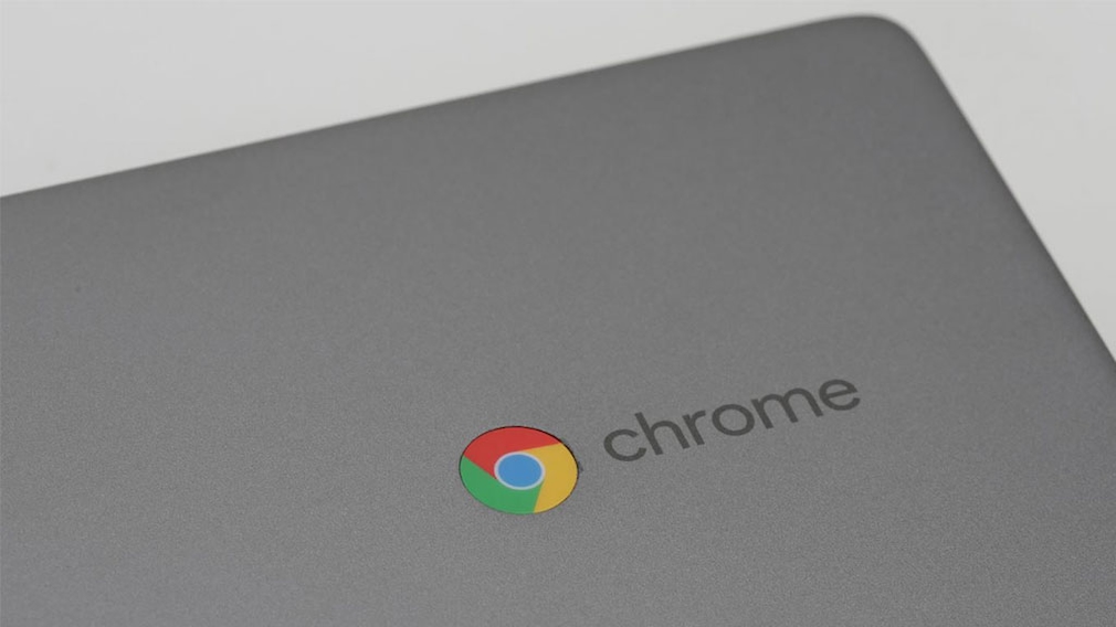 Chrome-Logo auf dem Deckel des Lenovo Chromebook C340