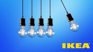 Lampen mit Ikea-Logo
