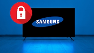 Samsung-Fernseher mit Schloss
