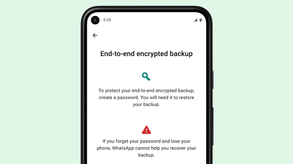 WhatsApp: Encrypted Backup