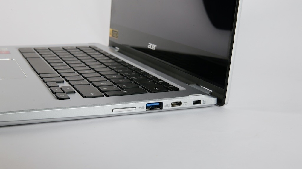 A close-up shot of the Acer Chromebook Spin 514