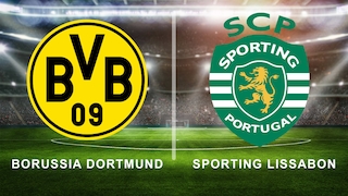Borussia Dortmund gegen Sporting Lissabon