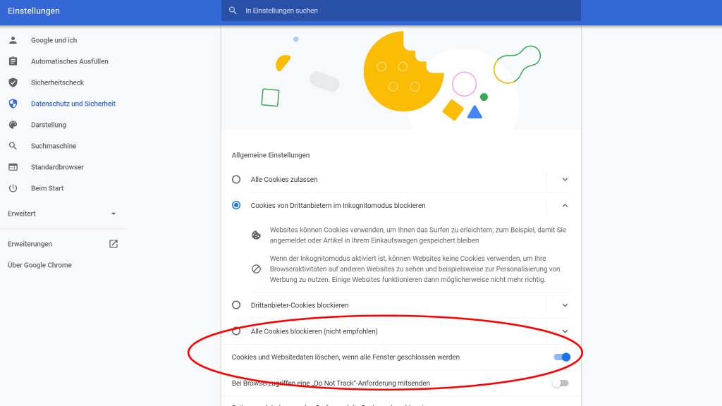 Google, click 6 clean