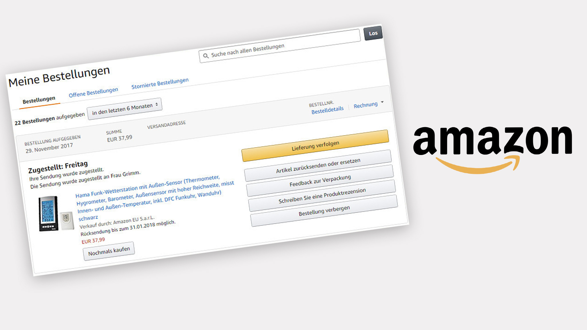 Amazon-Bestellung verbergen: So geht's | TippCenter - COMPUTER BILD