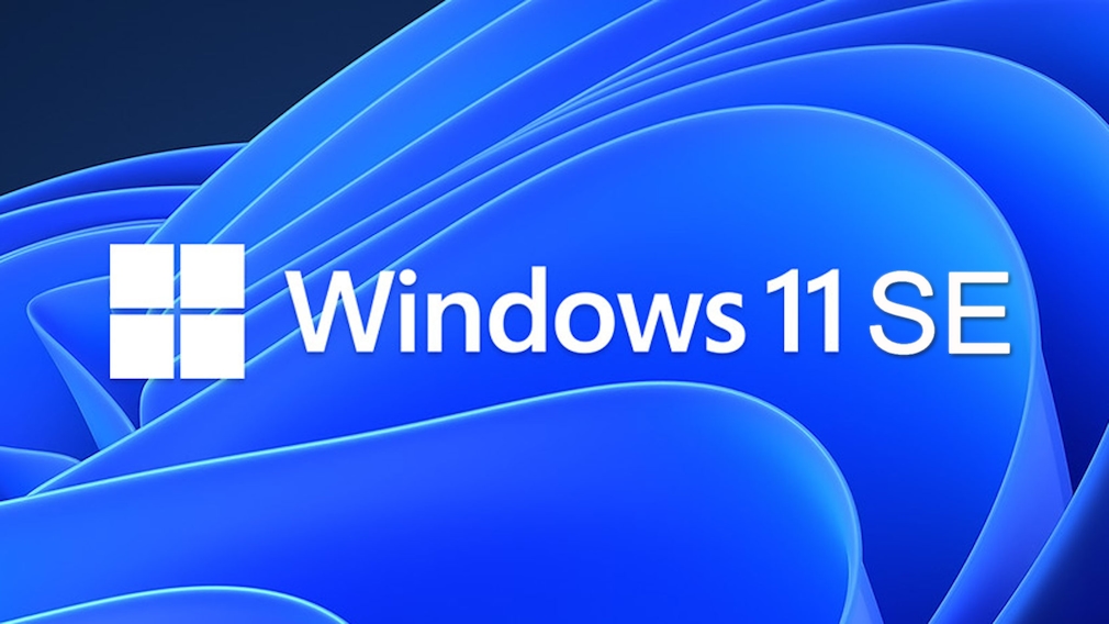 Windows-11-Logo mit SE-Bildmontage