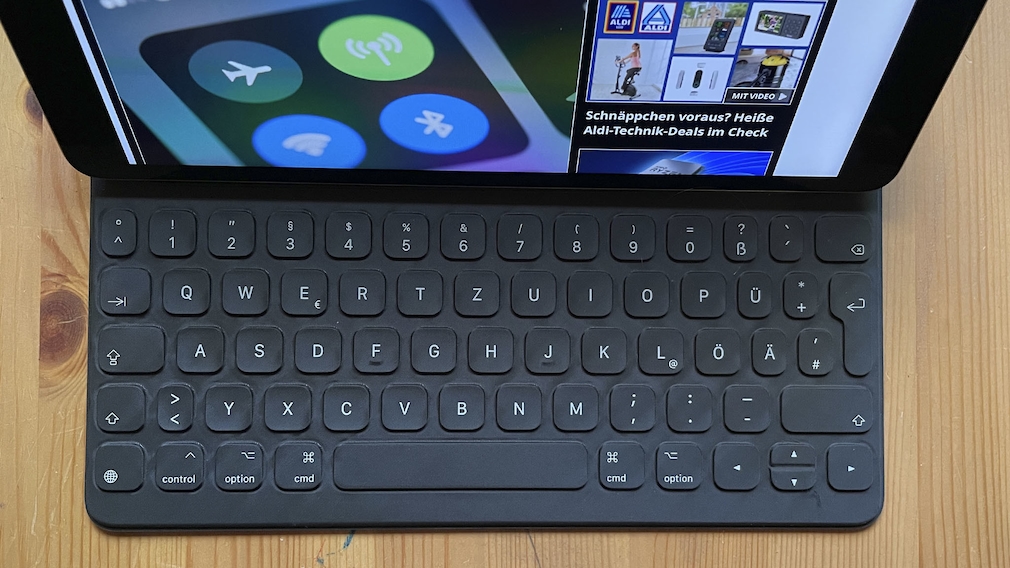 Apple Smart Keyboard für iPad in der Nahaufnahme