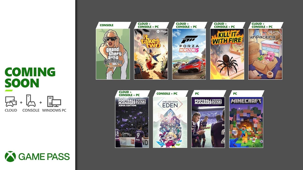 Xbox Game Pass: Neuheiten November 2021