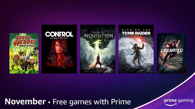 Amazon Prime Gaming November 2021