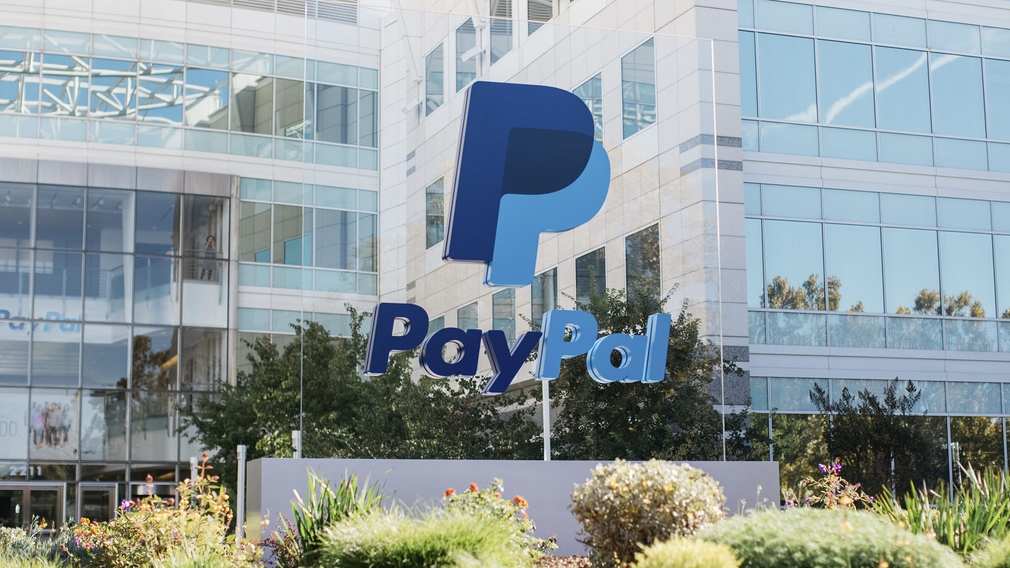 Paypal-Logo am Hauptquartier in San Jose.