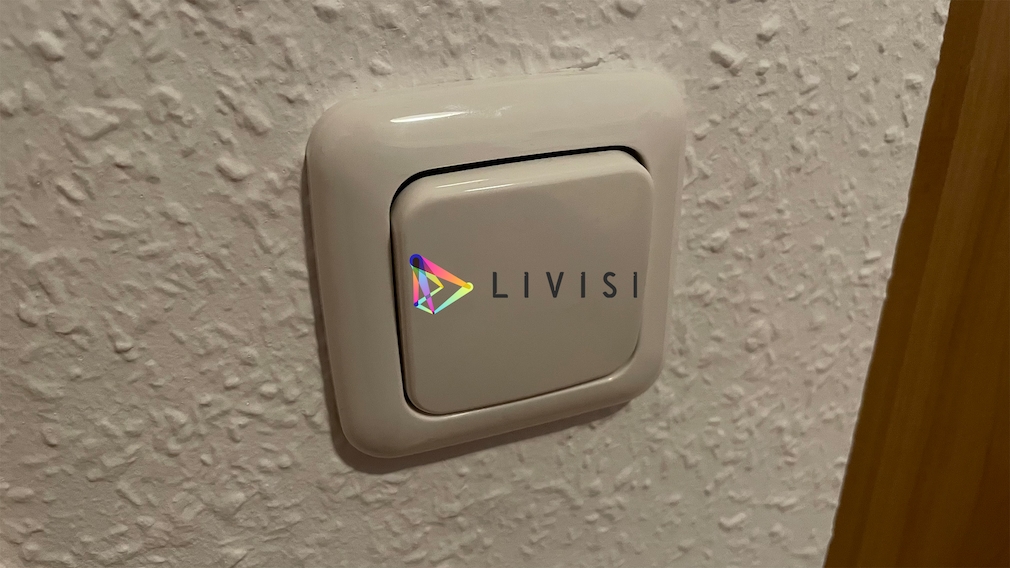 Lichtschalter mit Livisi Logo