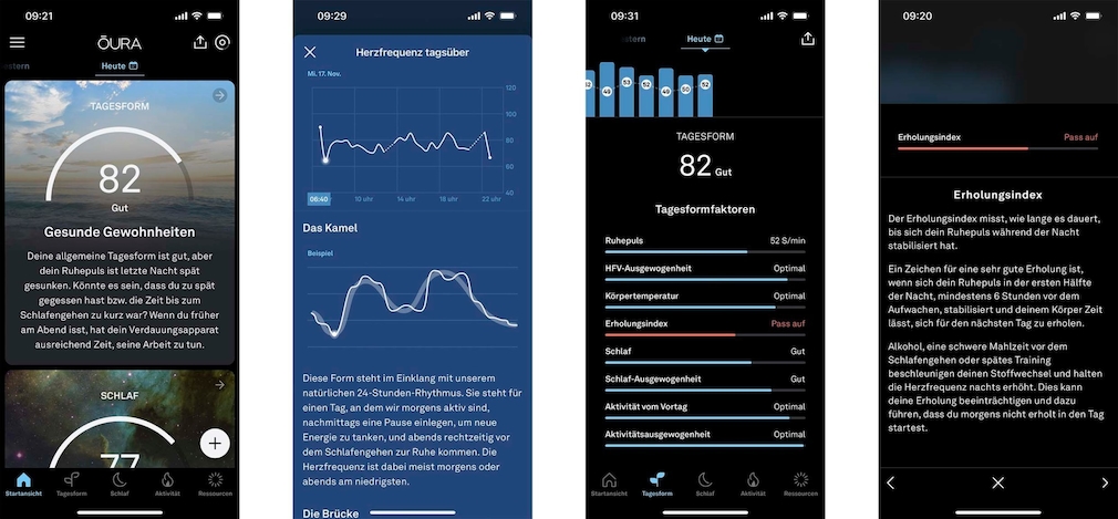 Screens Oura App Screens Oura App
