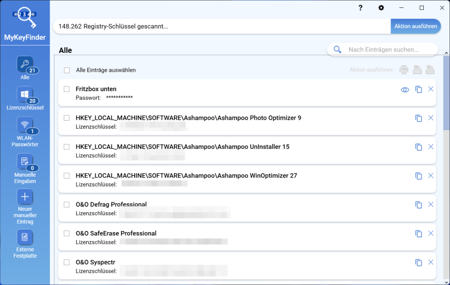 MyKeyFinder Plus – Kostenlose Vollversion
