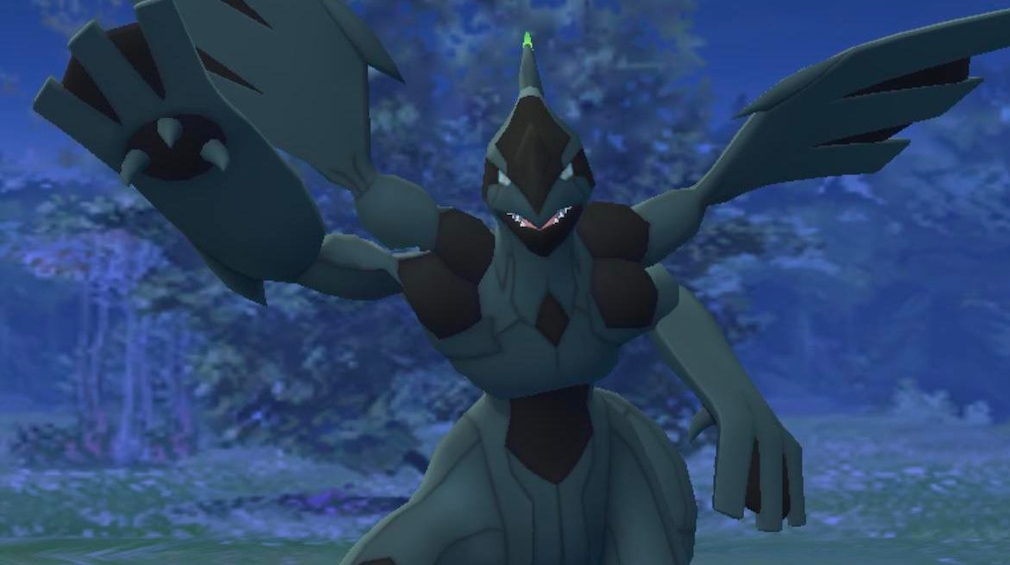 Der schwarze Drache Zekrom in Pokémon GO.
