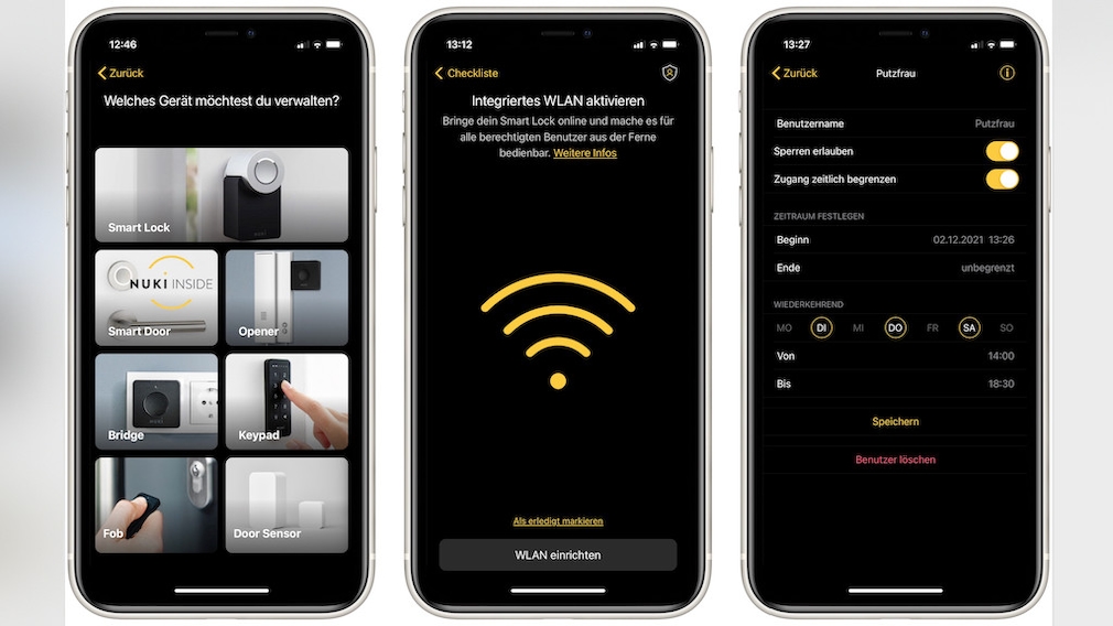 Nuki Smart Lock 3.0 Pro, mobile phone app