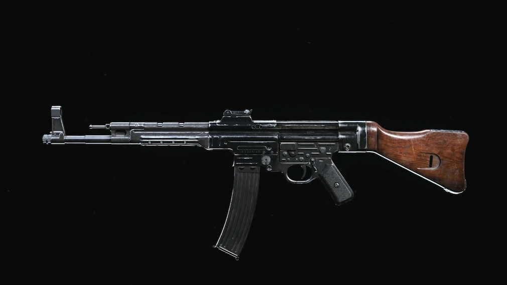 An STG44 in front of a black background.