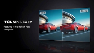 TCL Fernseher mit 144 Hertz: Die erhöhte Bildwiederholrate soll Gamern zu schärferem Durchblick verhelfen. 