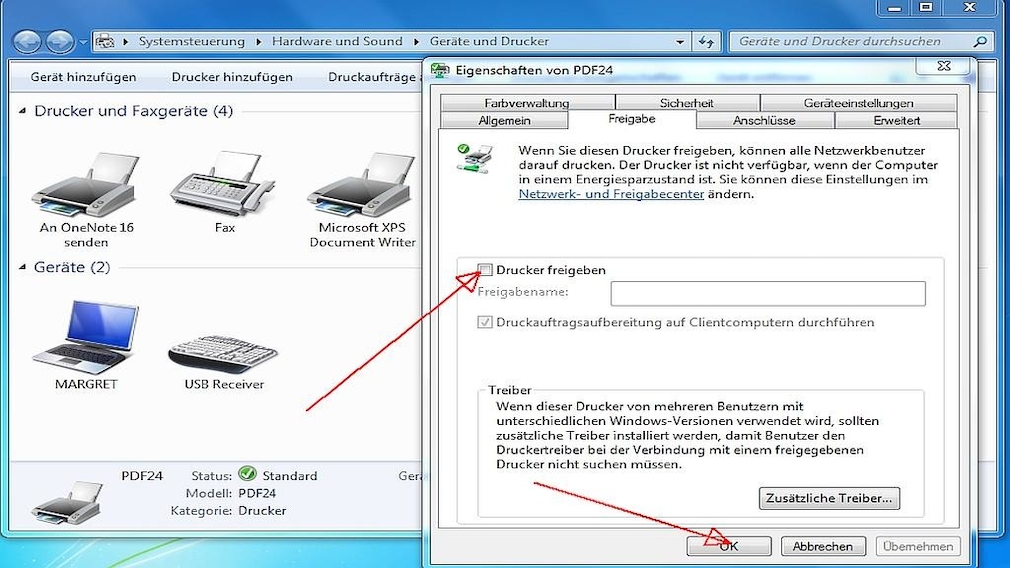 Windows 7 Drucker freigeben so schnell funktioniert es COMPUTER BILD