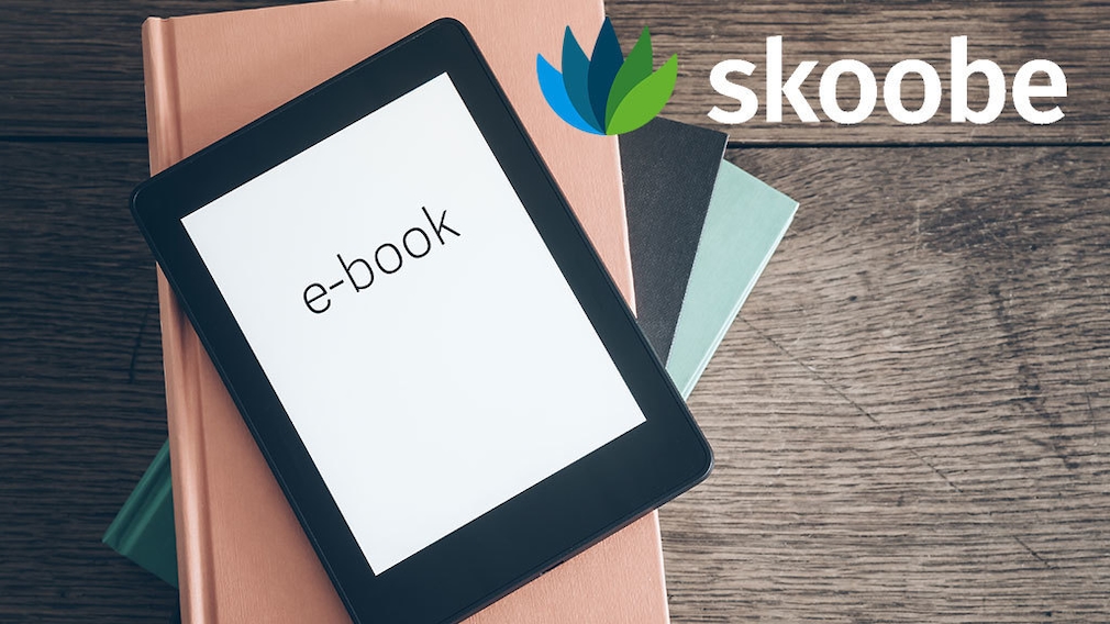 e-Book mit Skoobe-Logo
