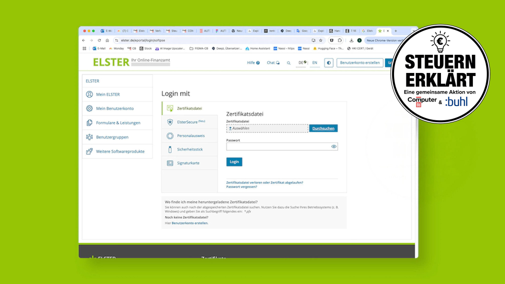 Elster-Zertifikat finden – so klappt das