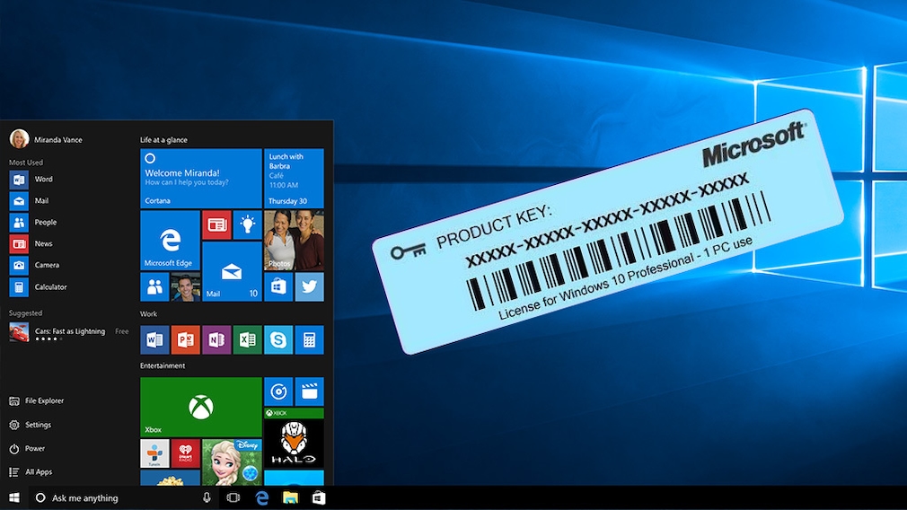 Windows 10 Seriennummer auslesen